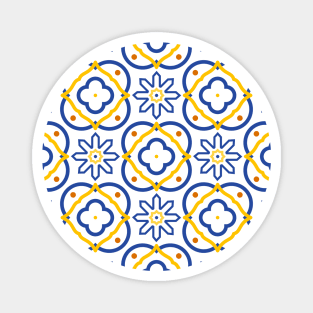 Azulejo #19- vector Portuguese Moorish pattern Magnet